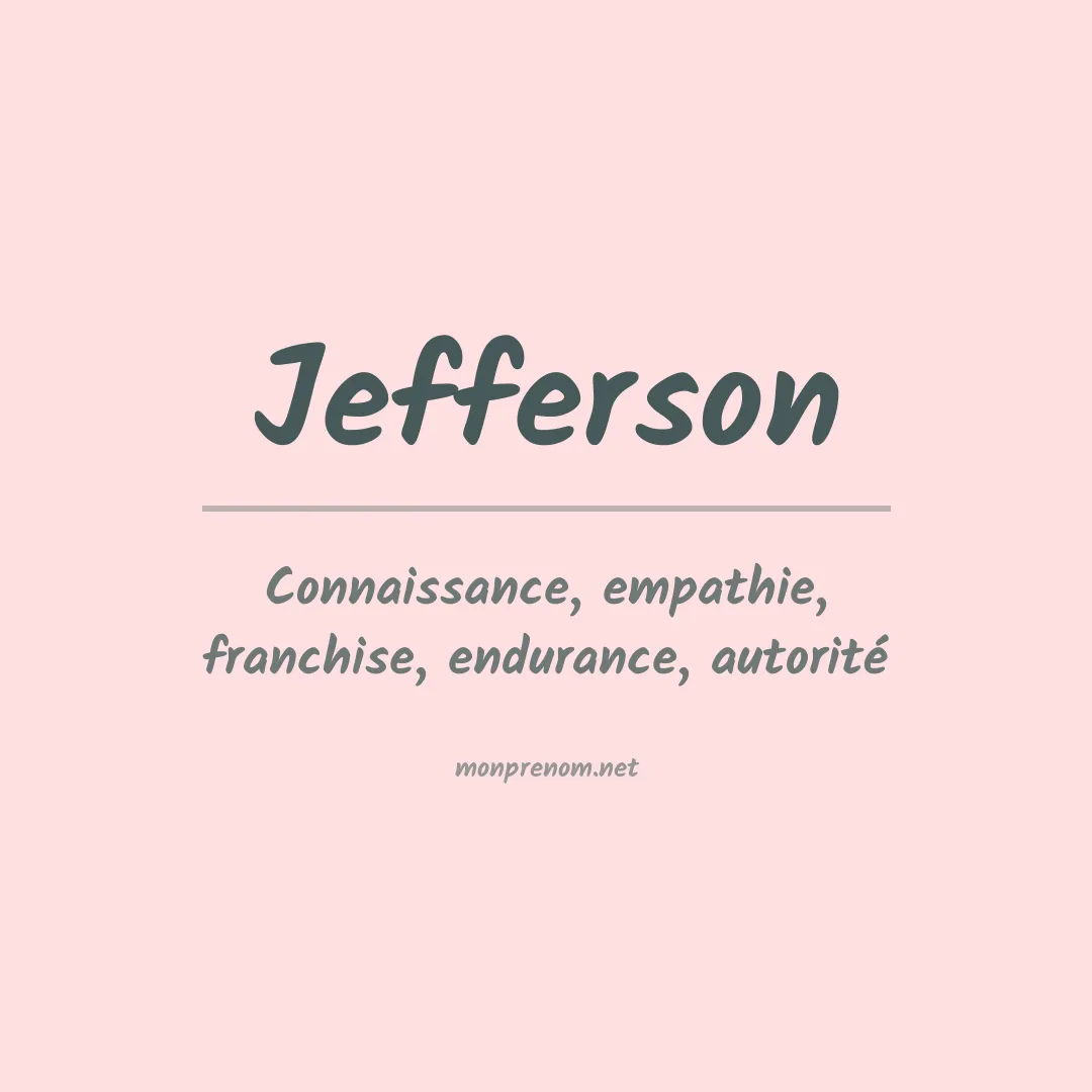 Prénom Jefferson