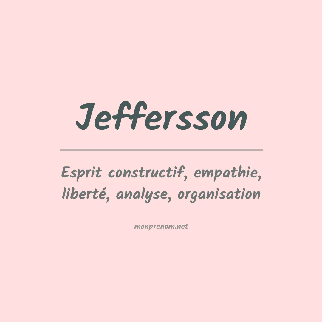Prénom Jeffersson