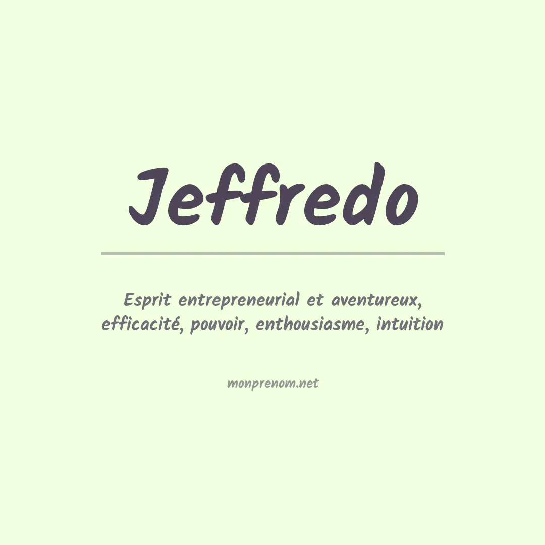 Prénom Jeffredo