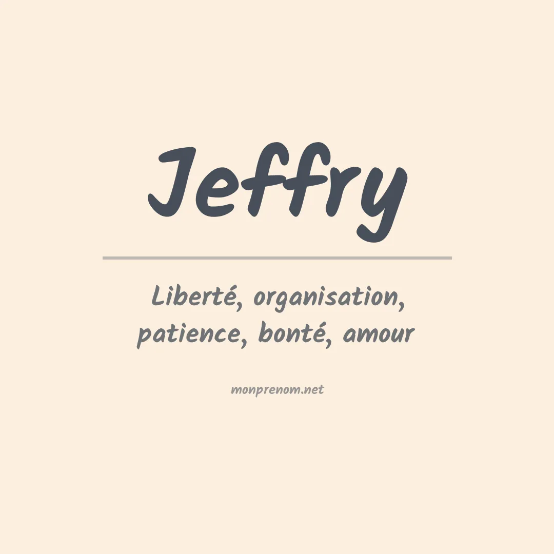 Prénom Jeffry