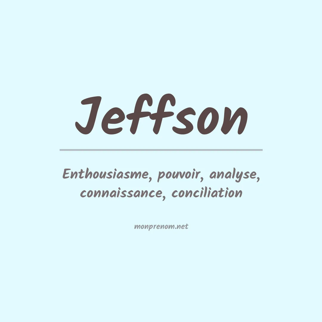 Prénom Jeffson