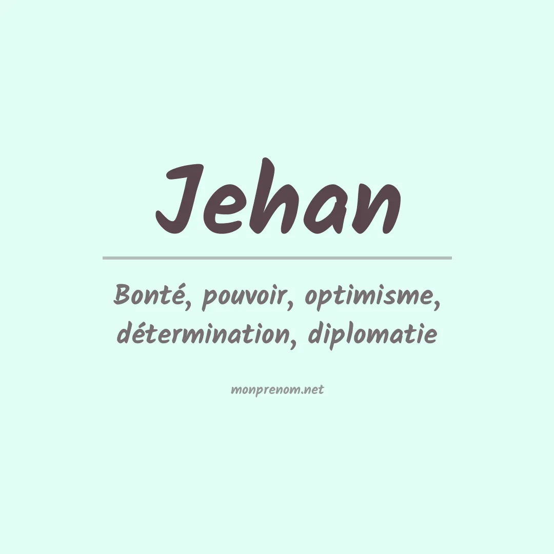 Prénom Jehan