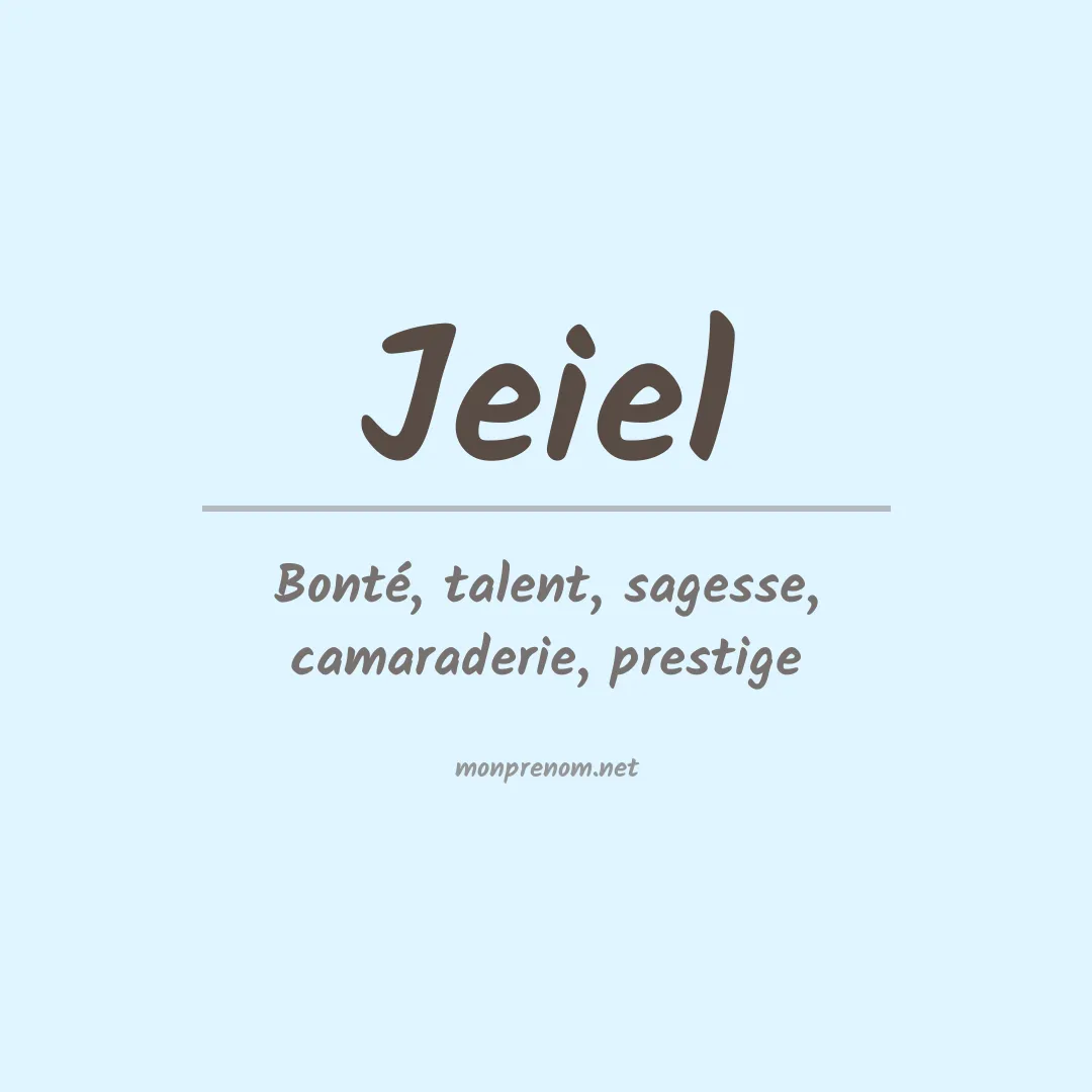 Prénom Jeiel