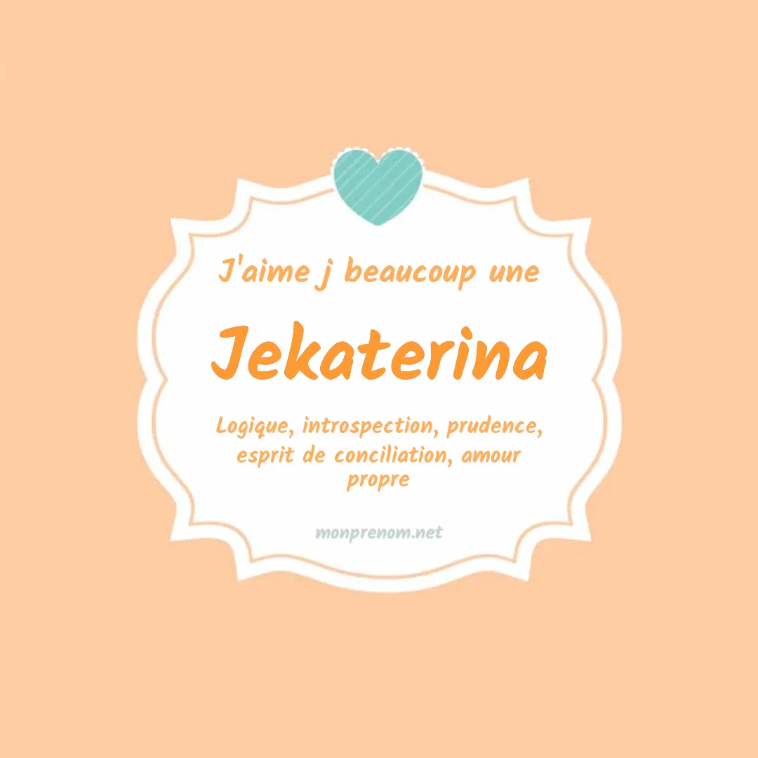 J'aime beaucoup Jekaterina