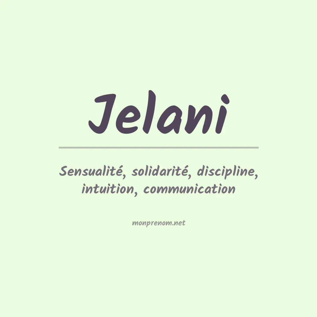 Prénom Jelani