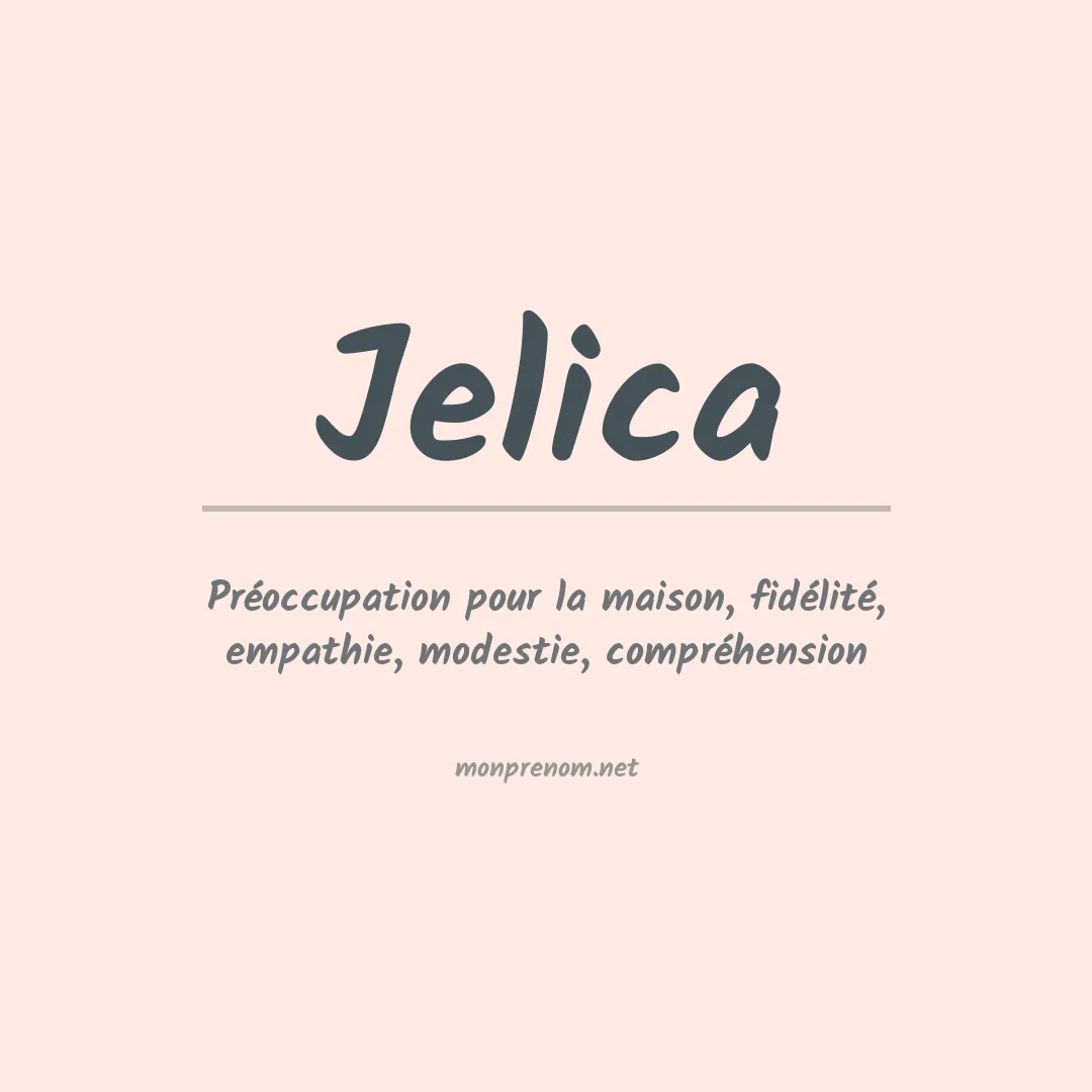 Prénom Jelica