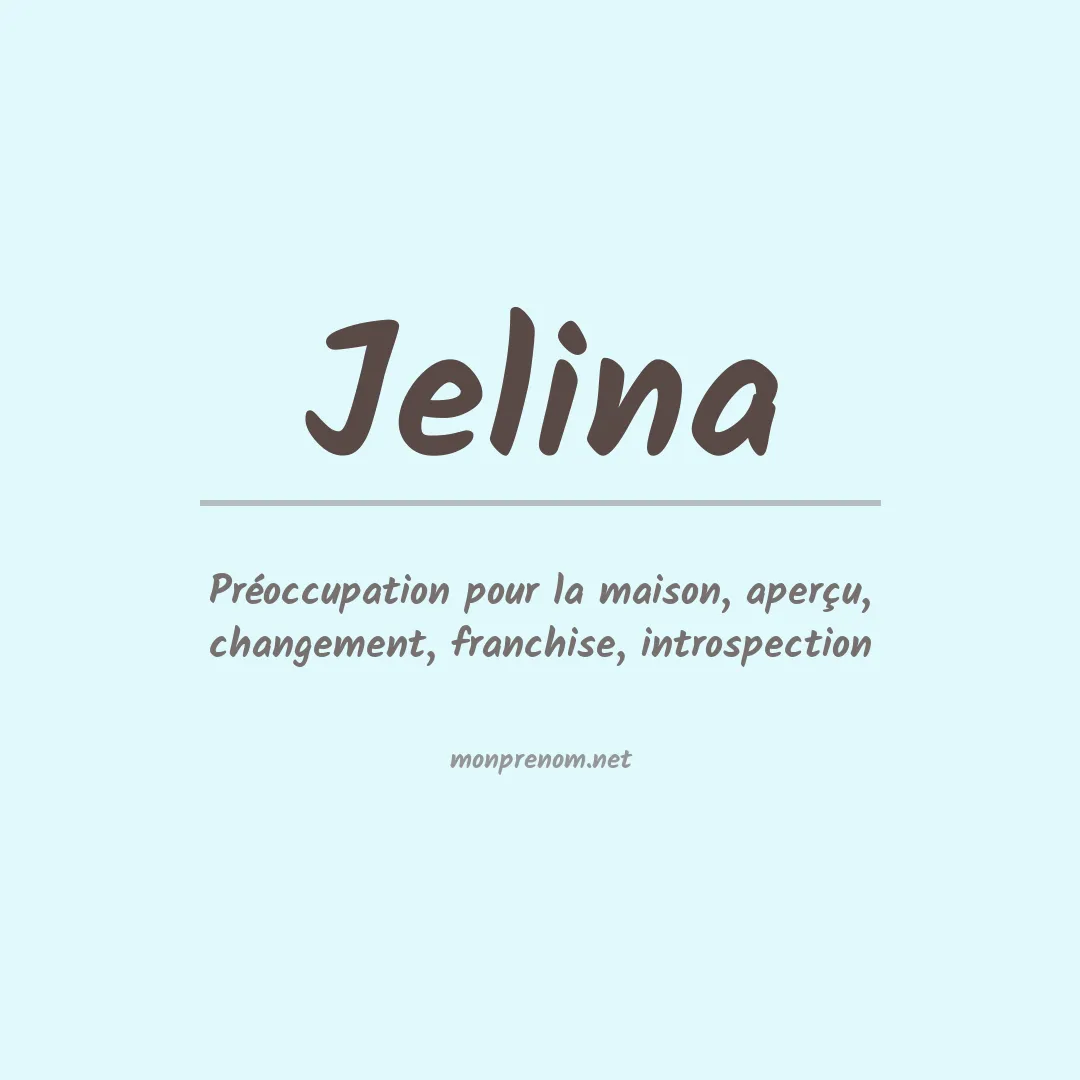 Prénom Jelina