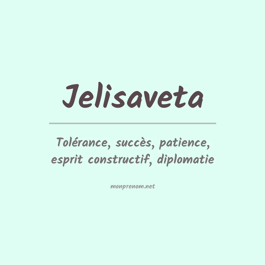 Prénom Jelisaveta