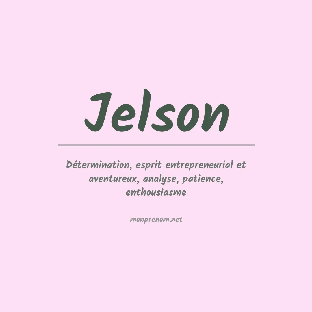 Prénom Jelson