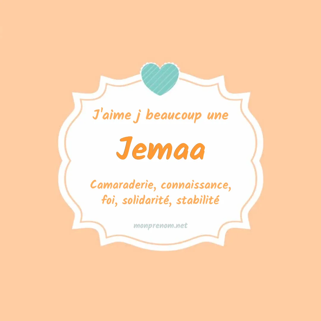 J'aime beaucoup Jemaa