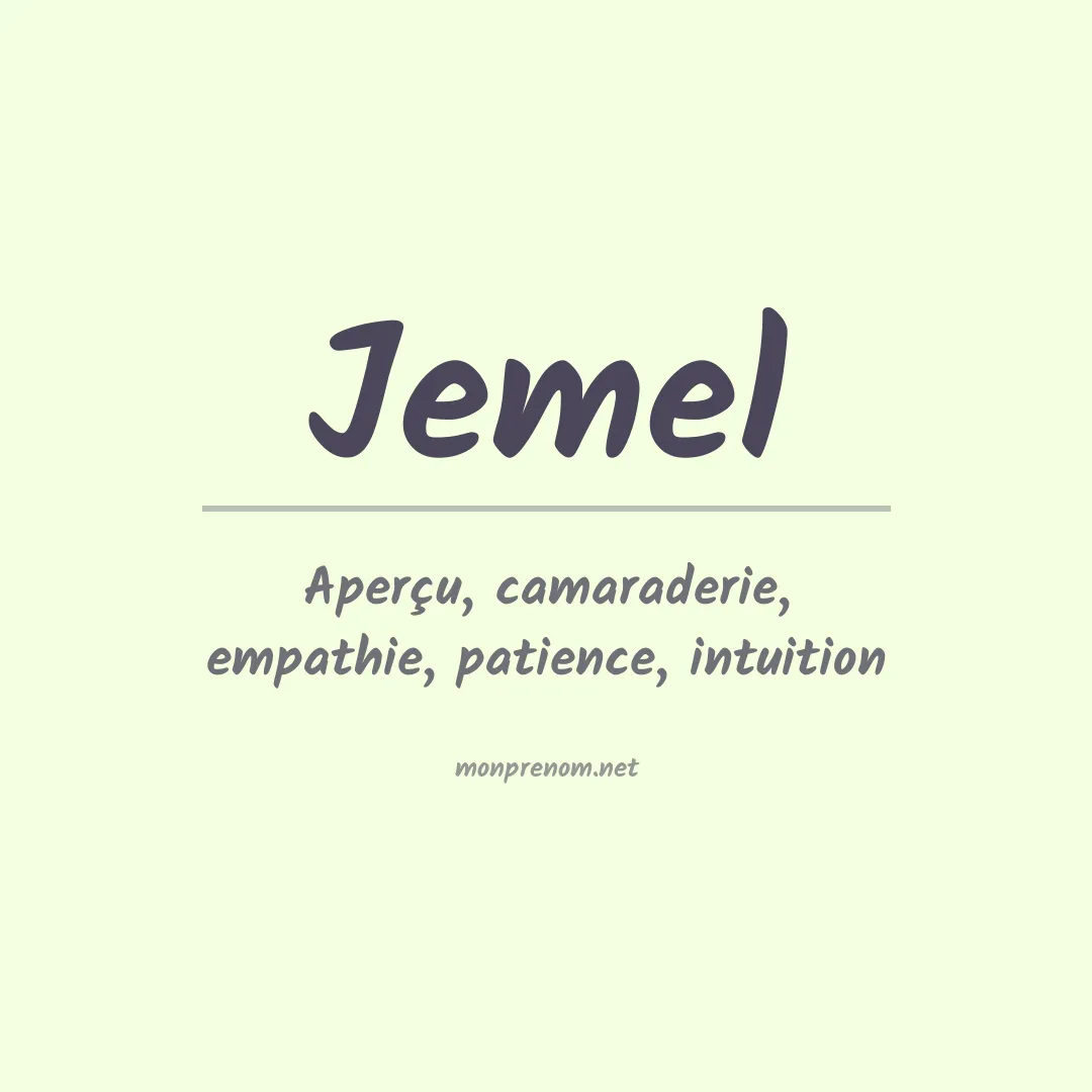 Prénom Jemel