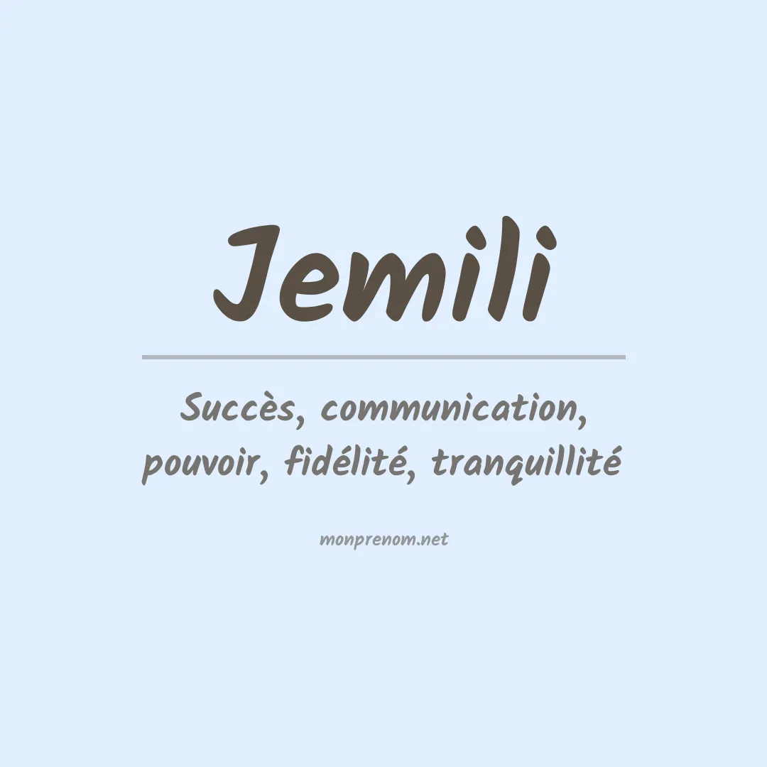 Prénom Jemili