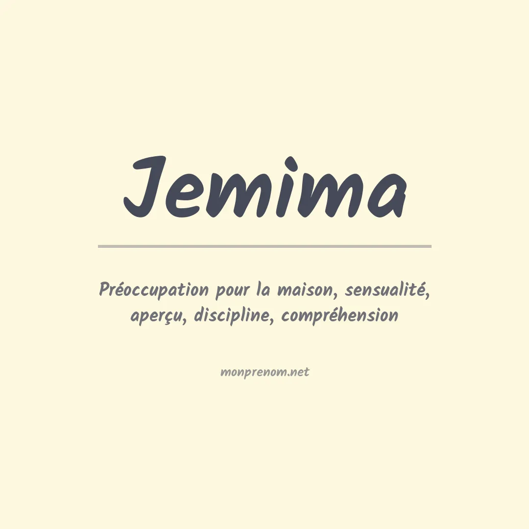 Signification du prénom Jemima