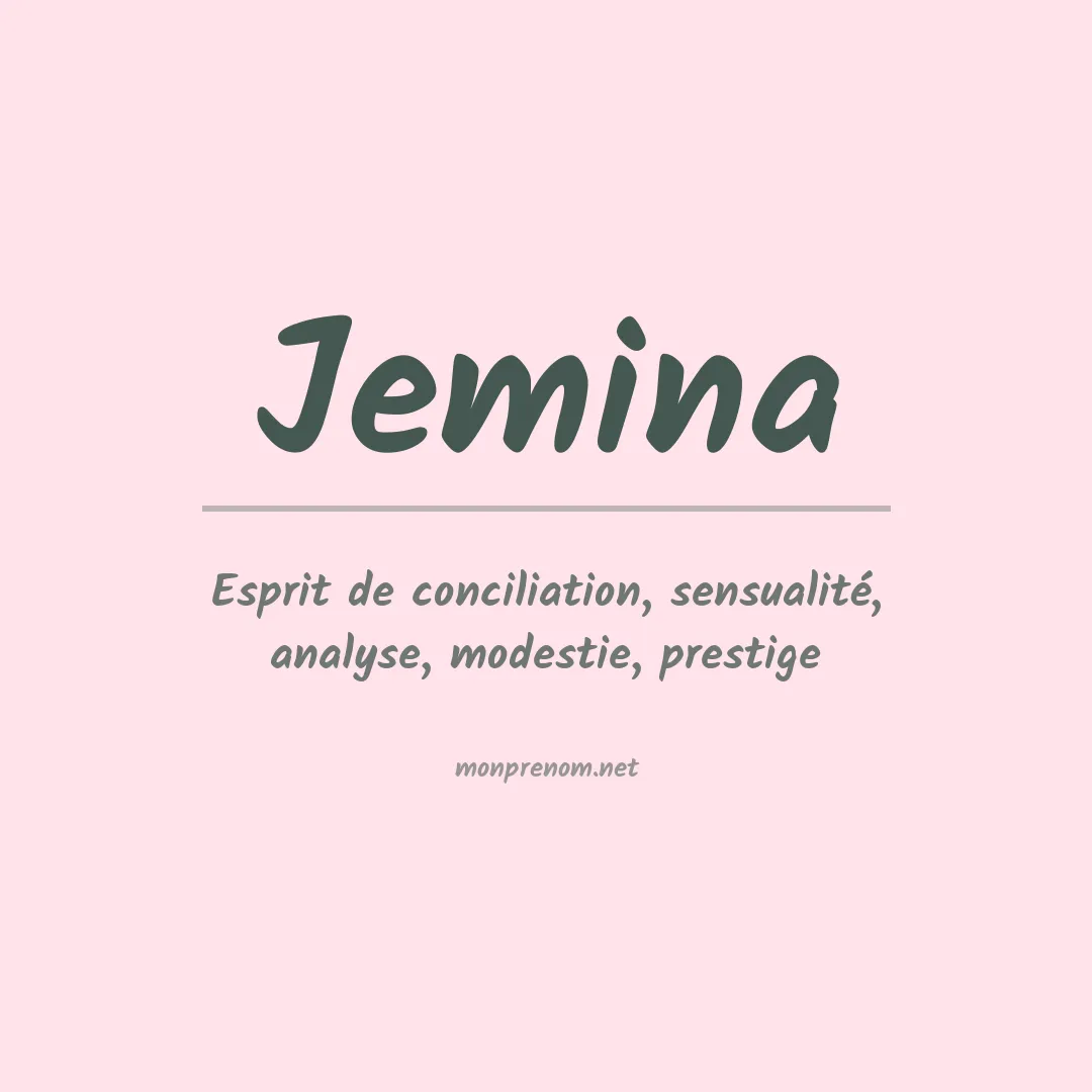 Prénom Jemina