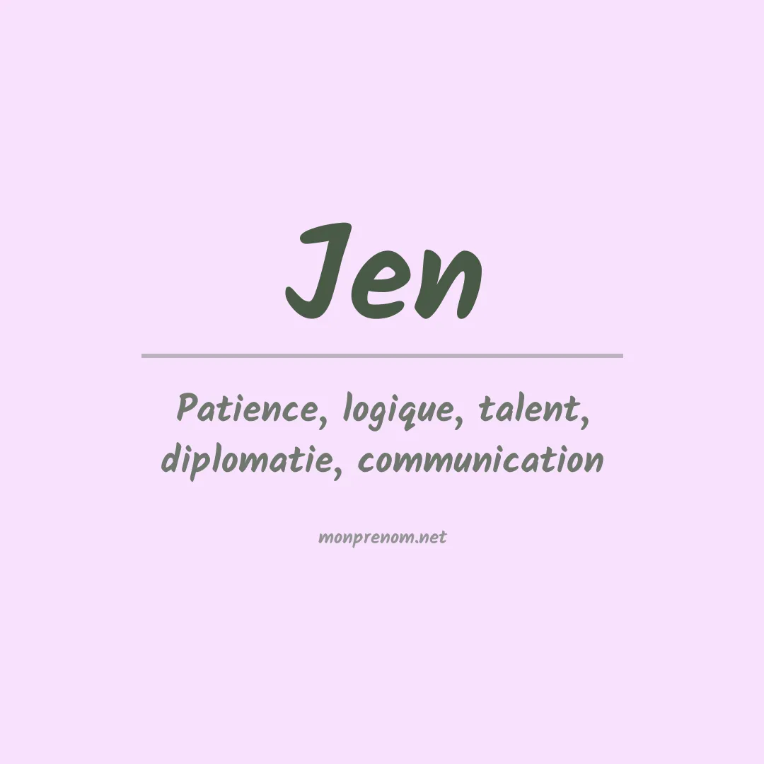 Prénom Jen
