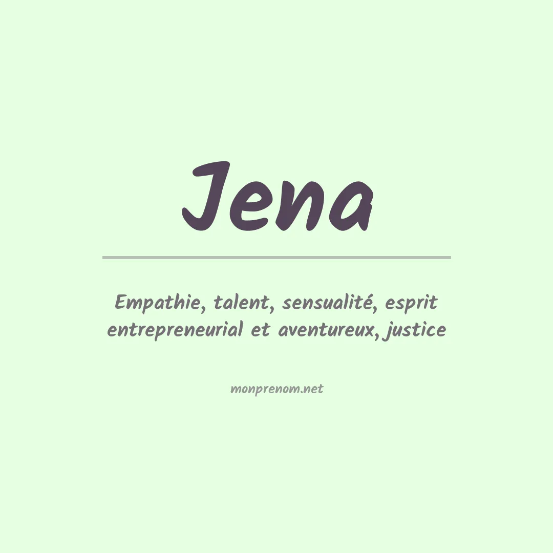 Prénom Jena