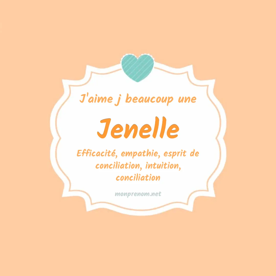 J'aime beaucoup Jenelle