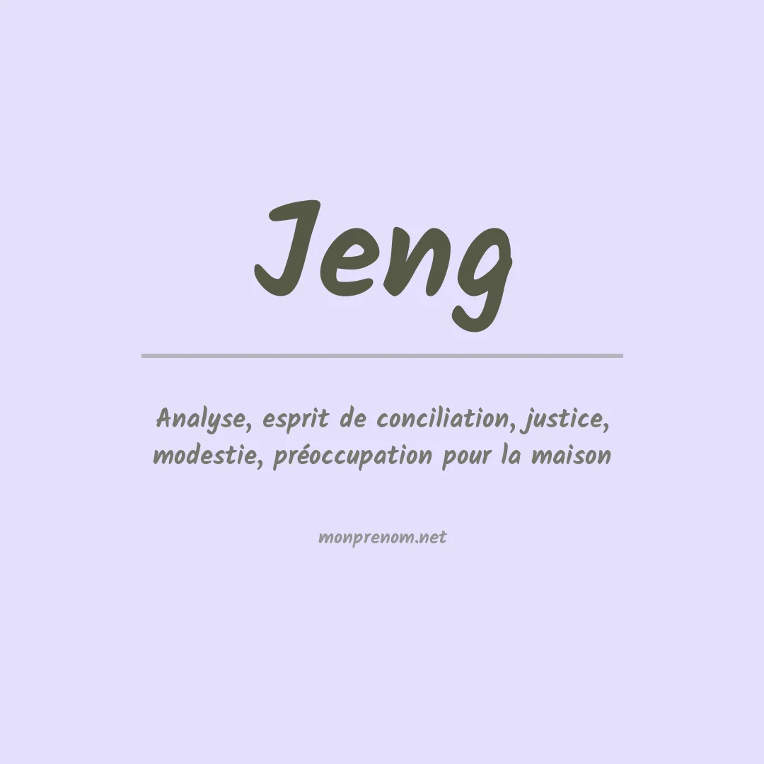 Prénom Jeng