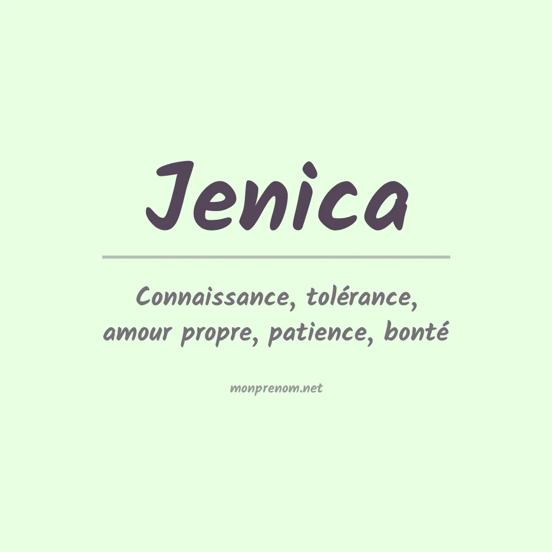 Prénom Jenica