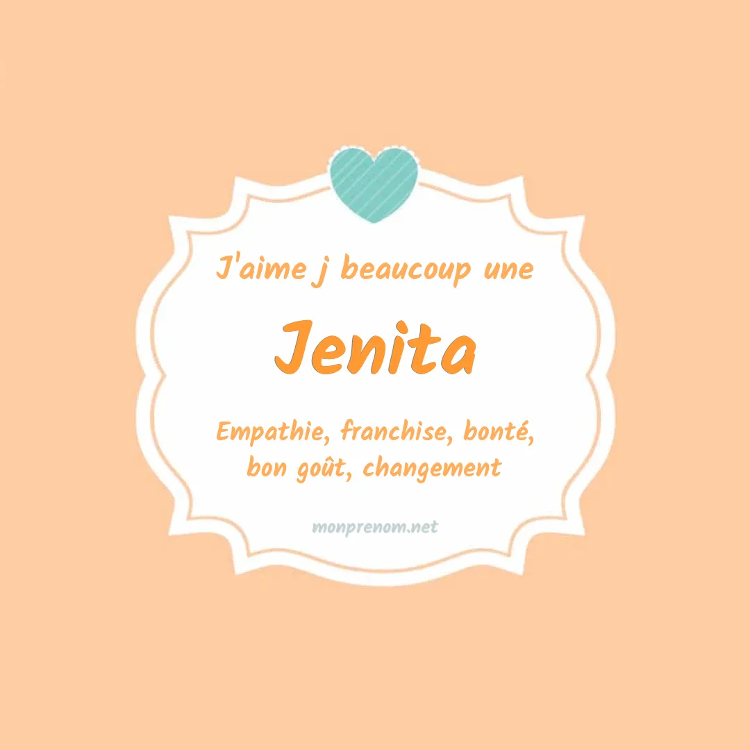 J'aime beaucoup Jenita