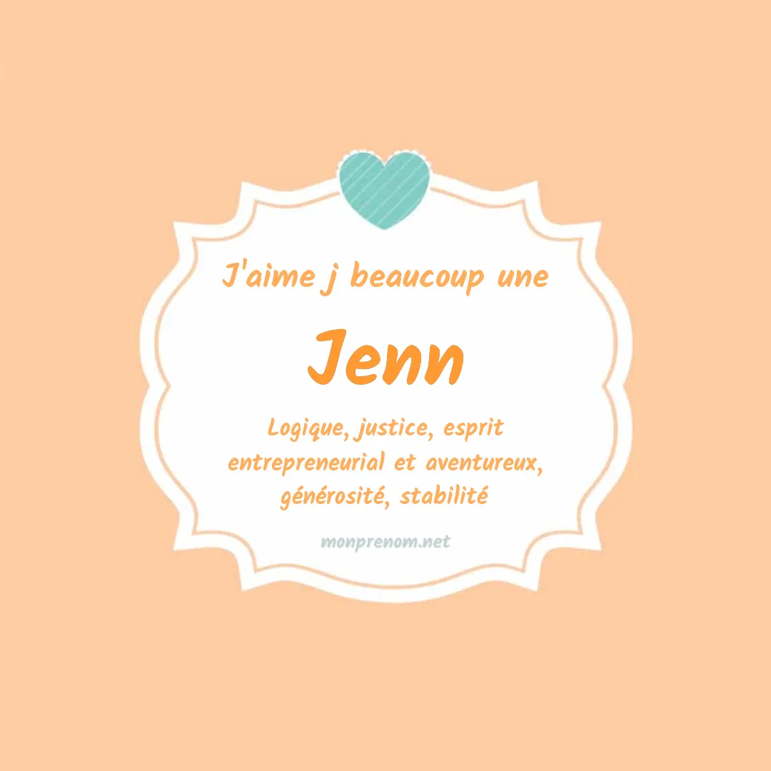 J'aime beaucoup Jenn