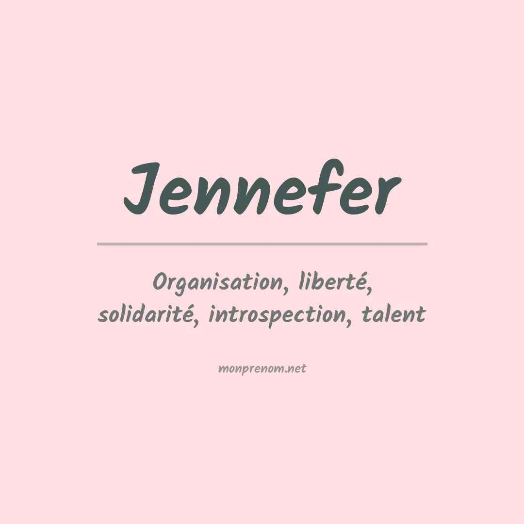 Prénom Jennefer