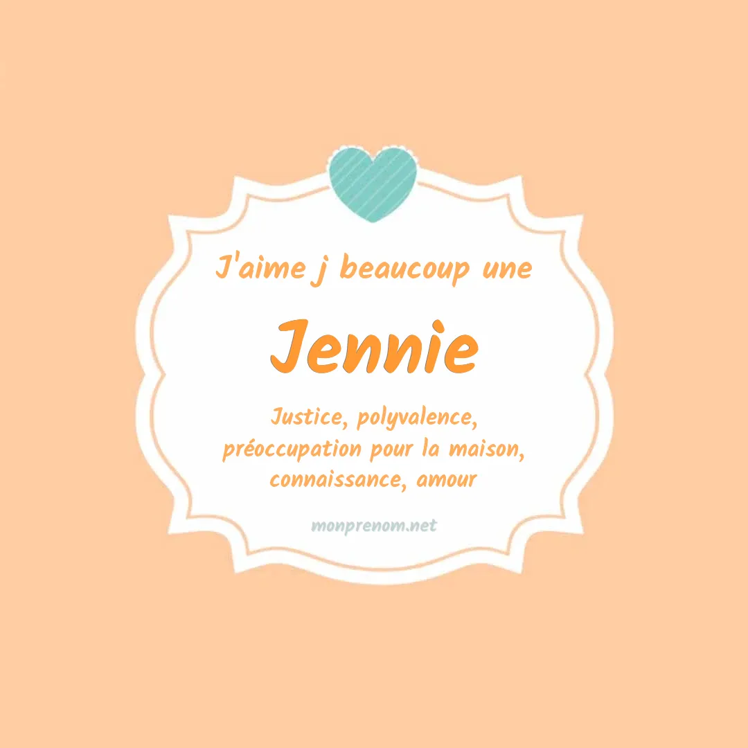 J'aime beaucoup Jennie
