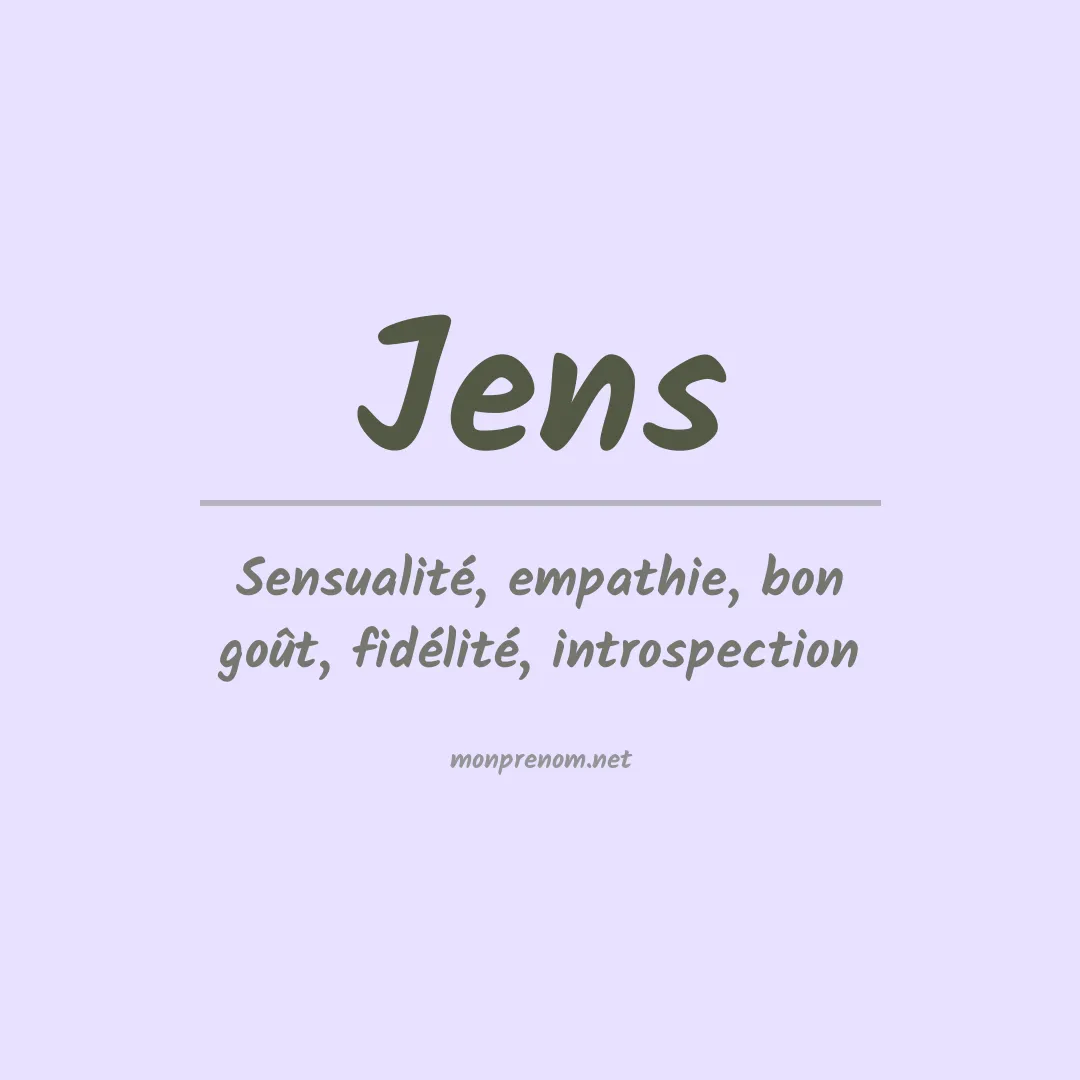 Prénom Jens