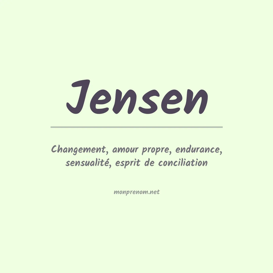 Prénom Jensen