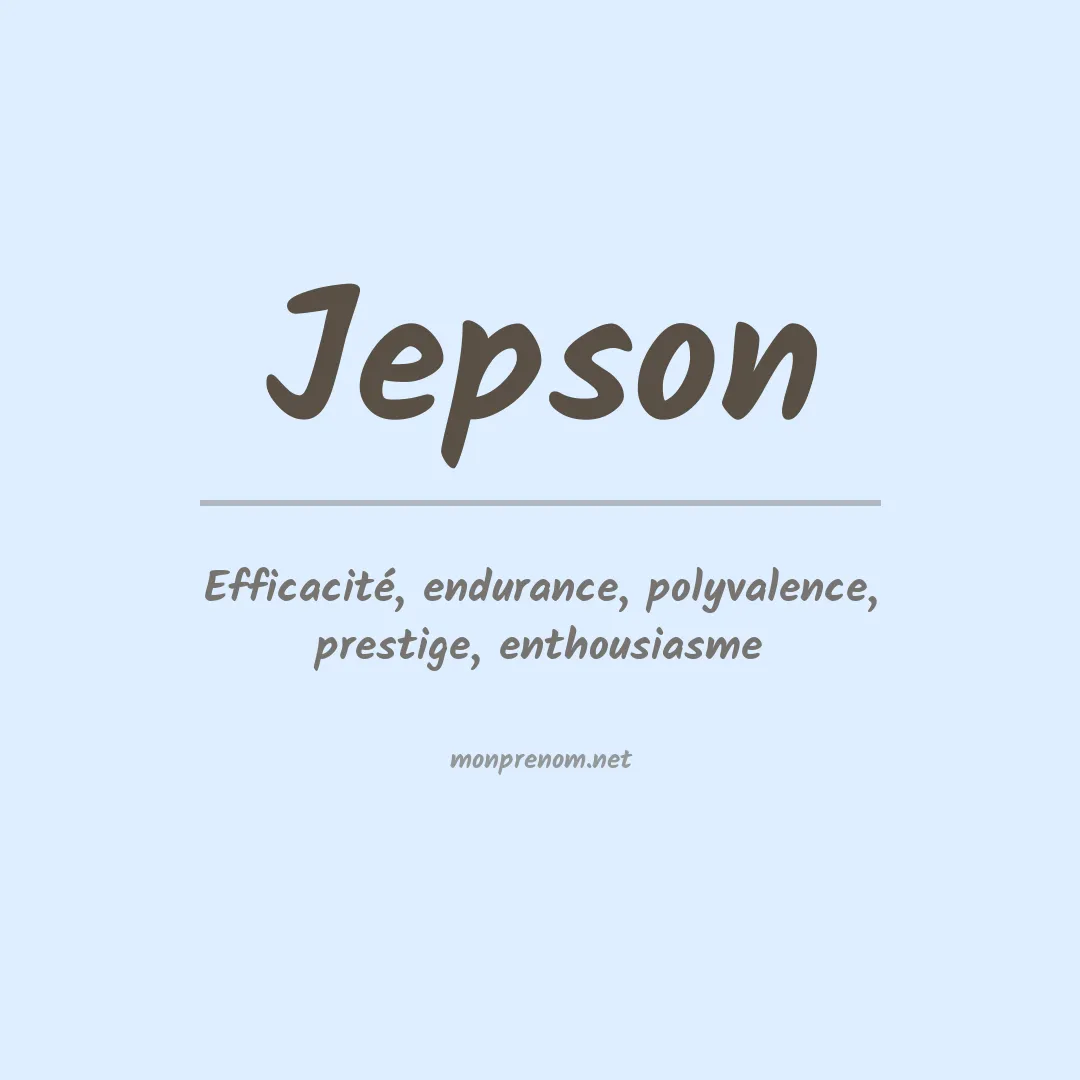 Prénom Jepson
