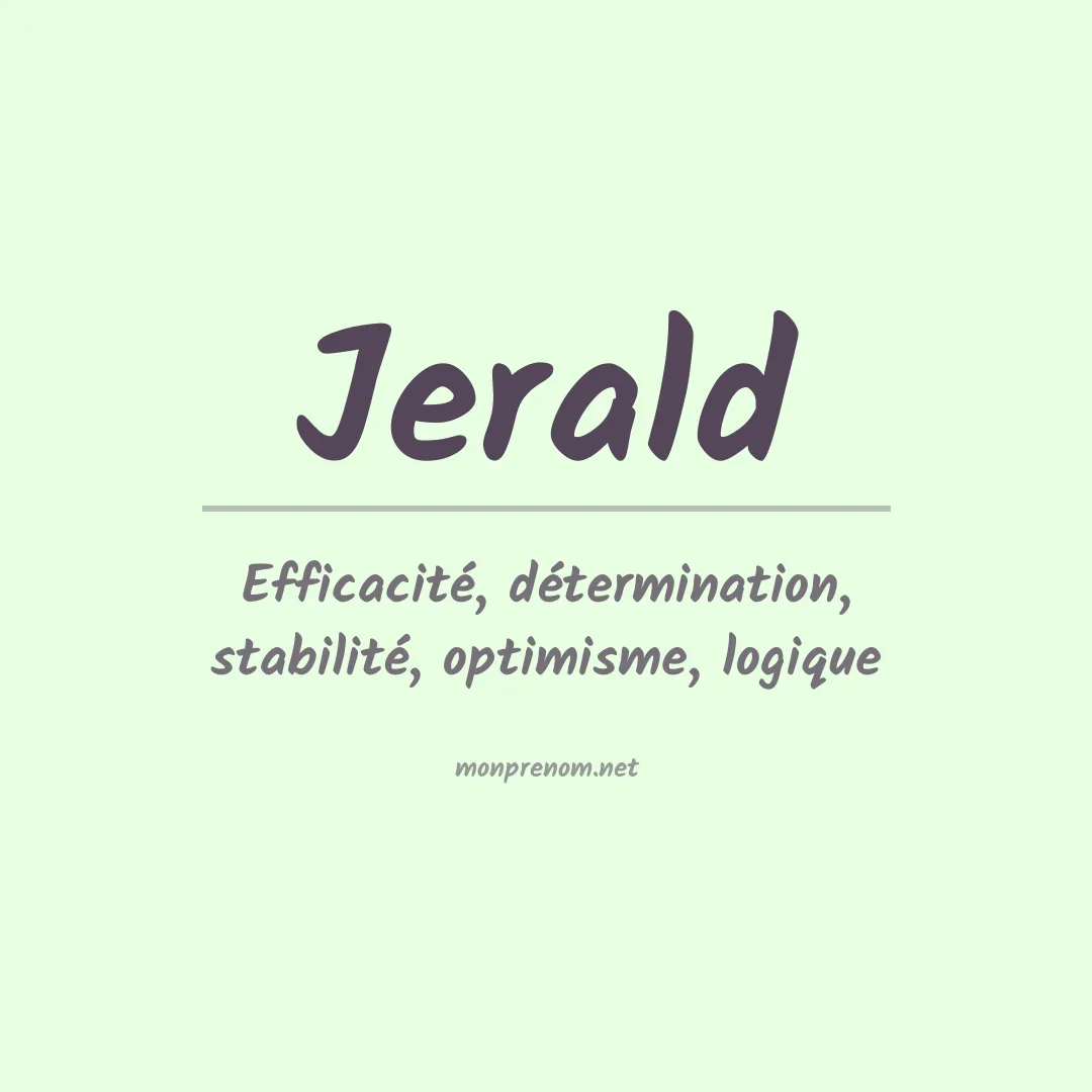 Prénom Jerald