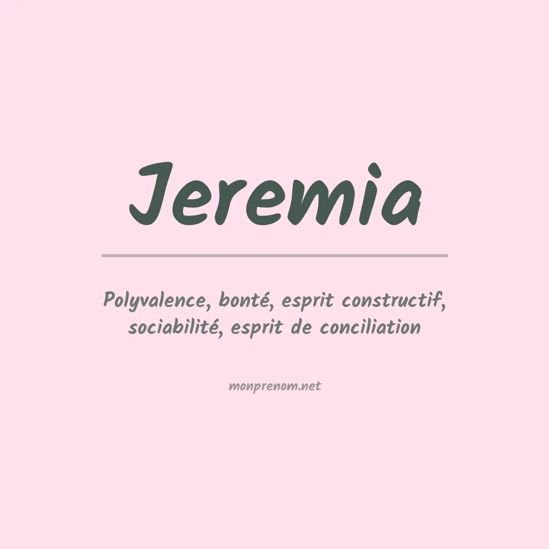 Prénom Jeremia