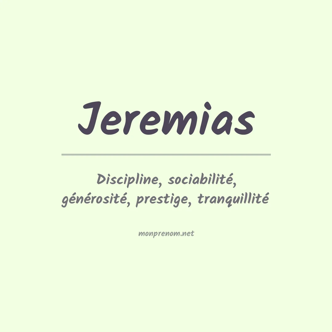 Prénom Jeremias