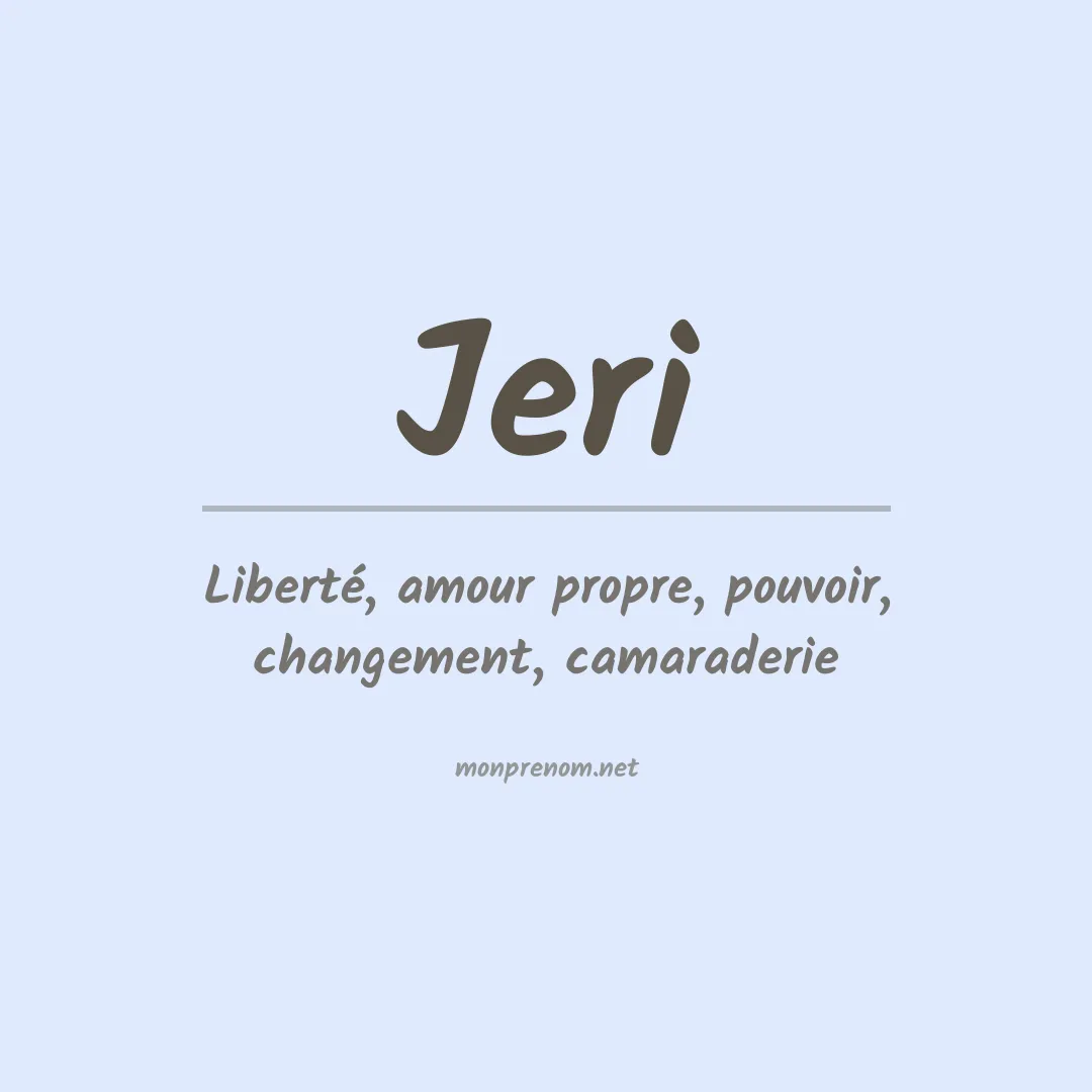 Prénom Jeri