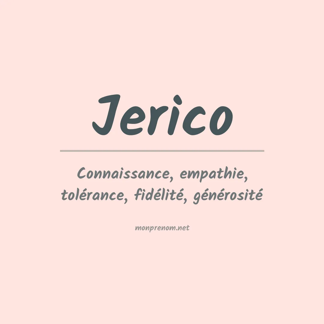 Signification du prénom Jerico