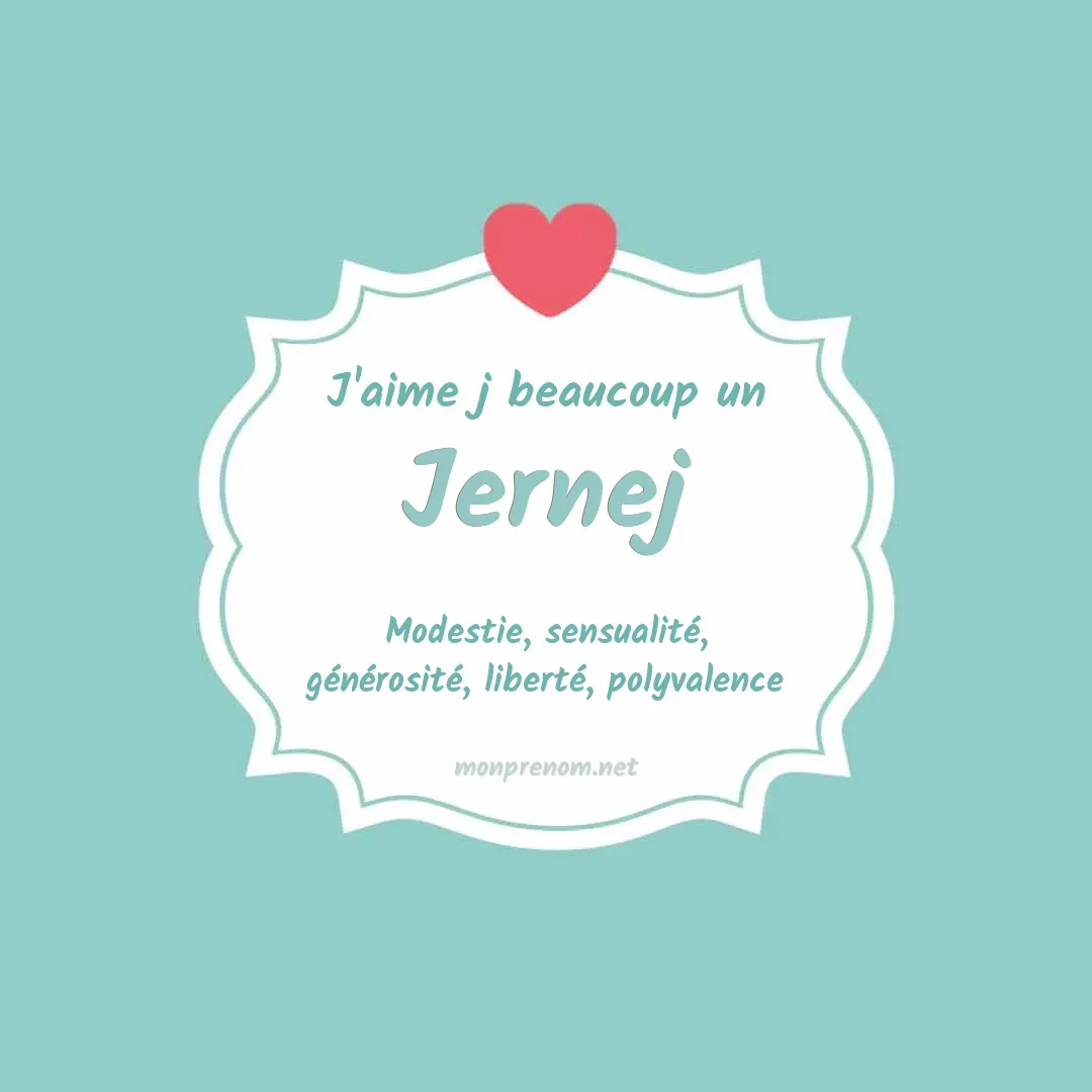 J'aime beaucoup Jernej