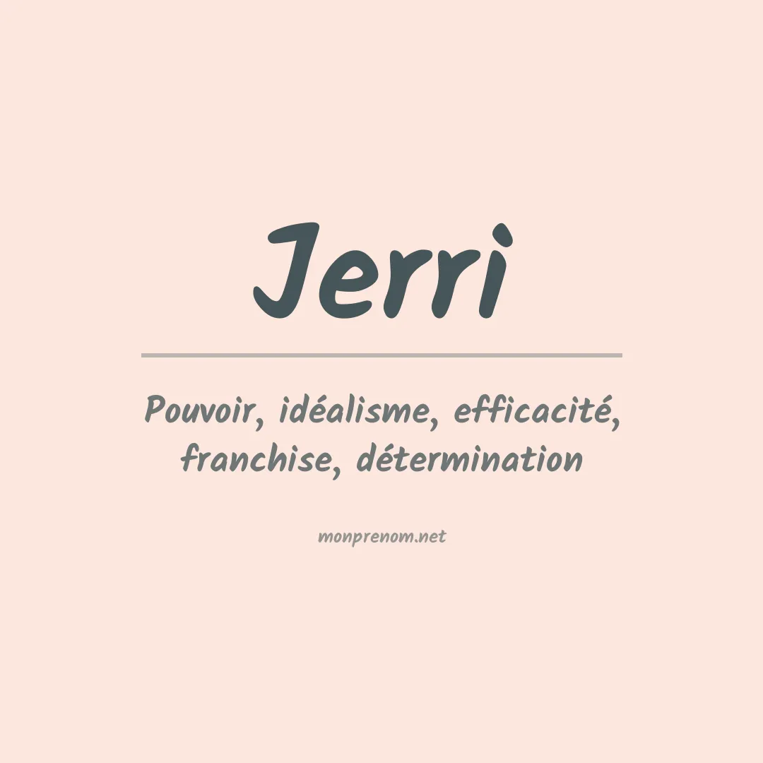 Prénom Jerri