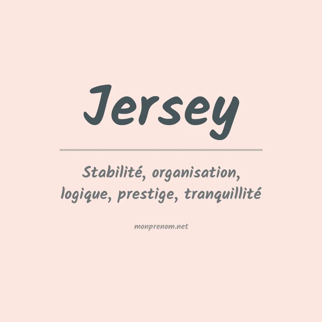 Prénom Jersey
