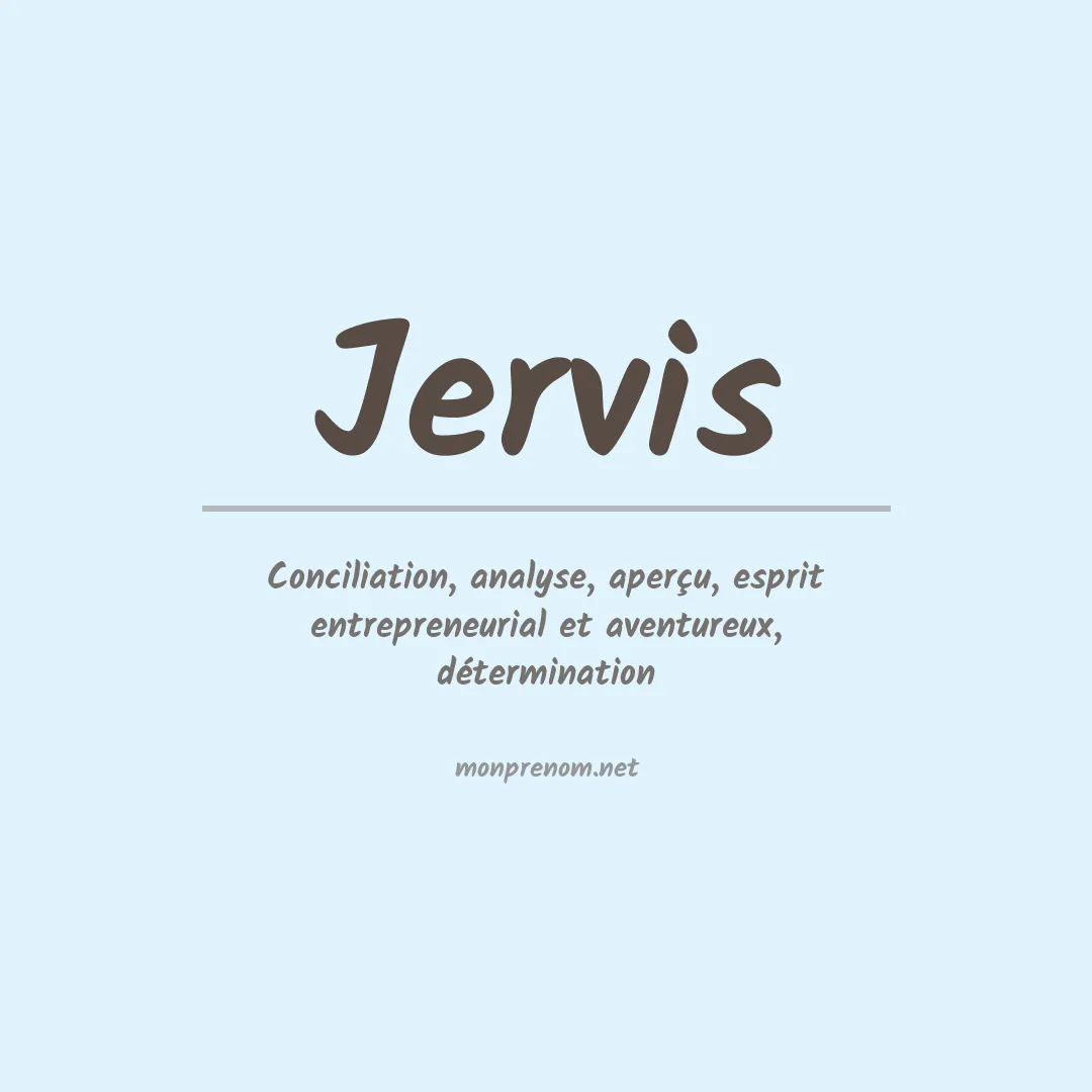 Prénom Jervis