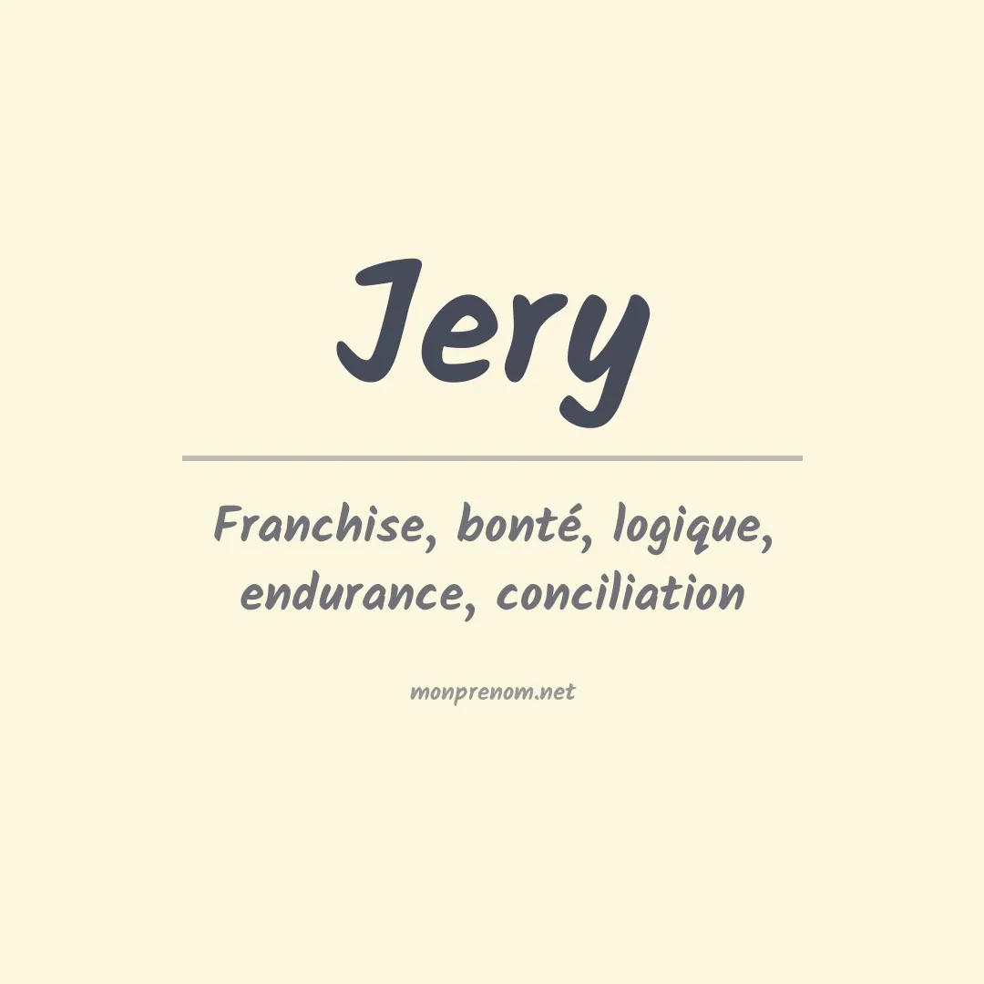 Prénom Jery