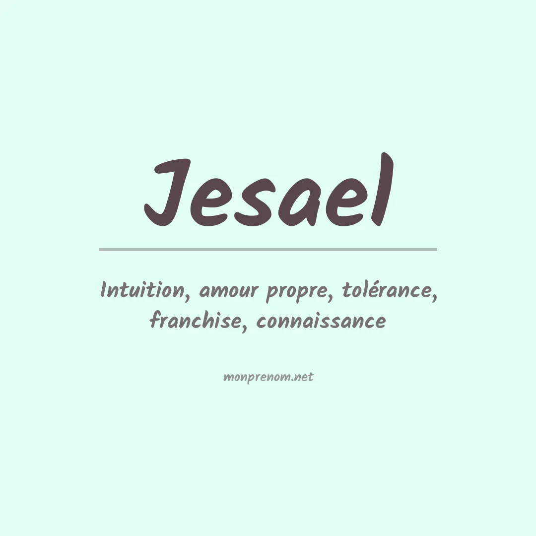 Prénom Jesael
