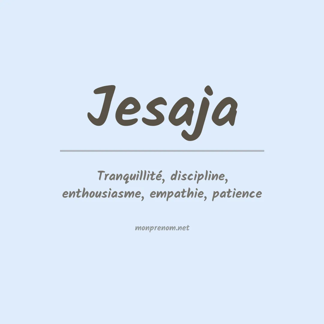 Prénom Jesaja