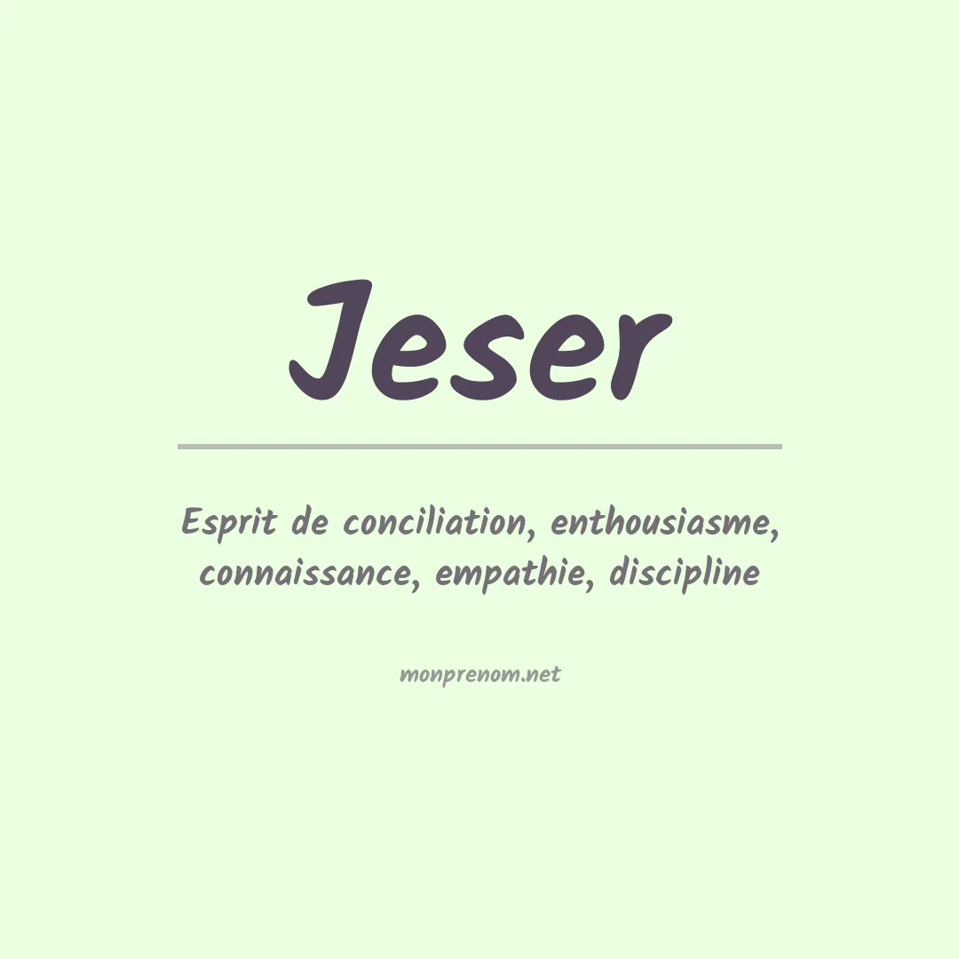 Prénom Jeser