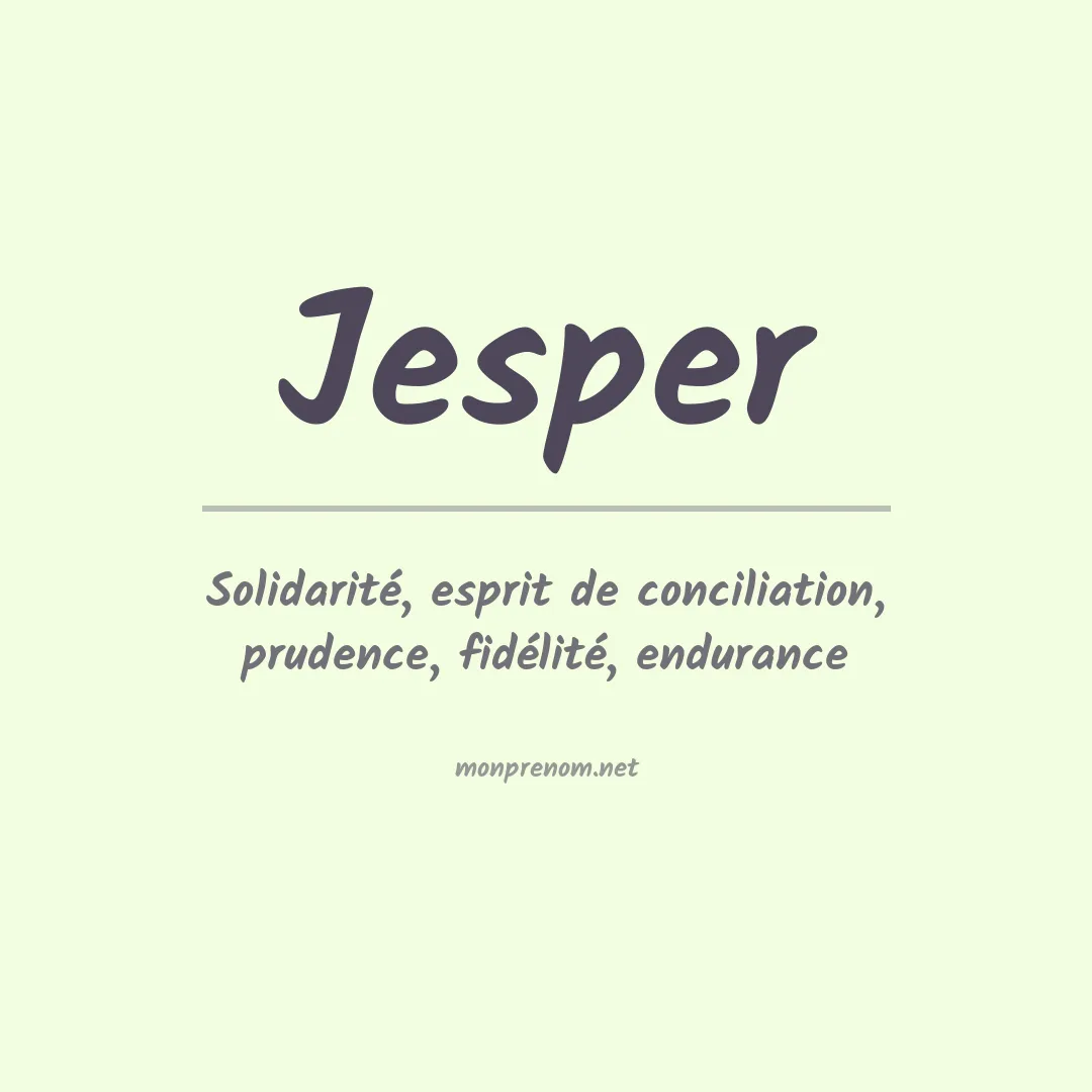 Prénom Jesper
