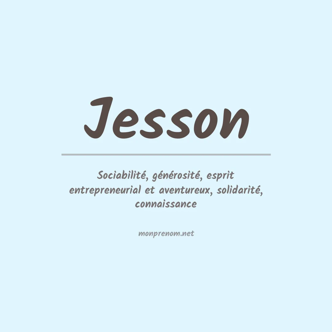 Prénom Jesson