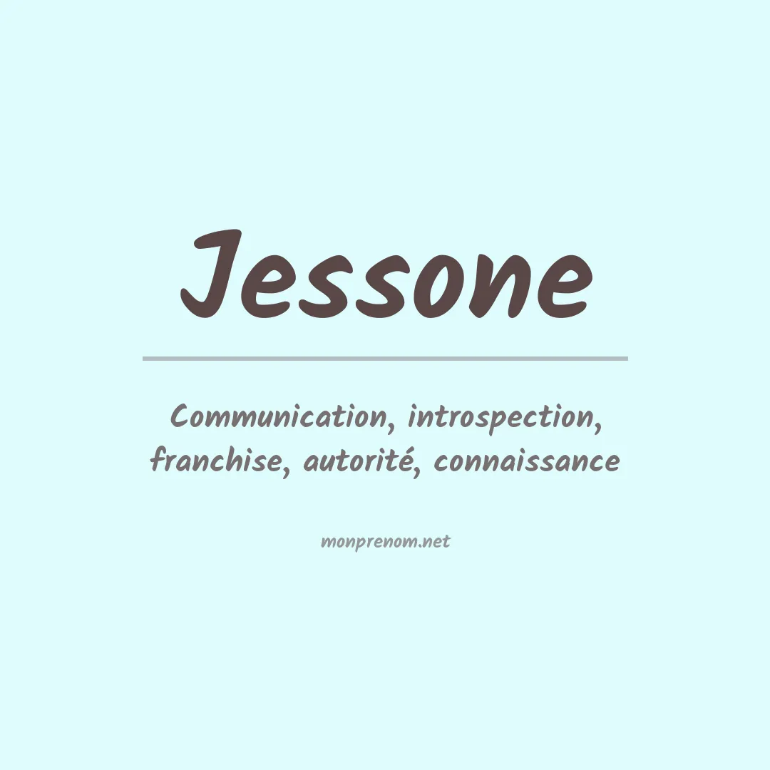 Signification du prénom Jessone