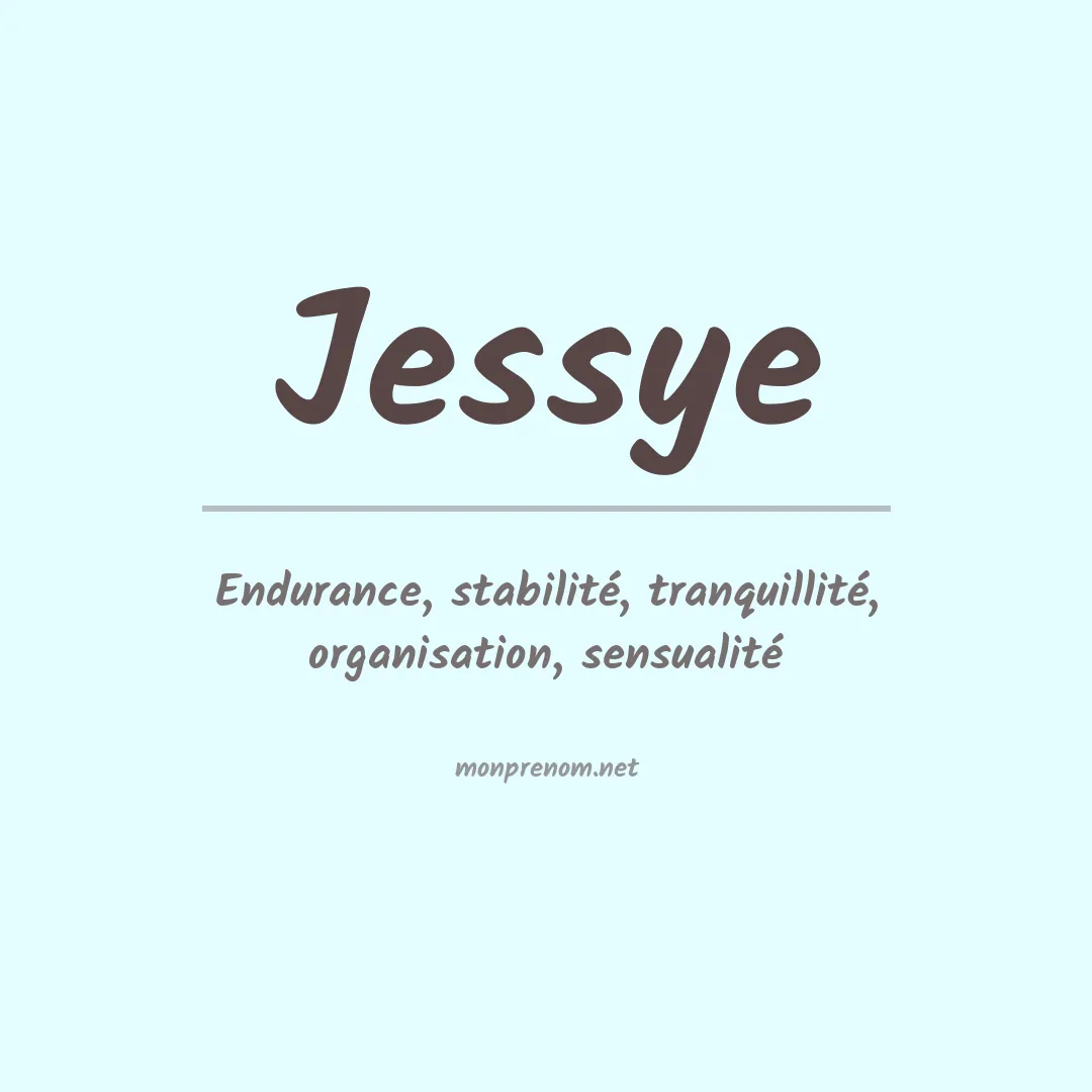 Prénom Jessye