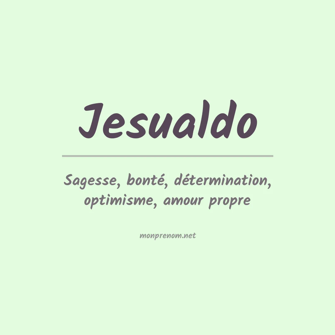 Prénom Jesualdo