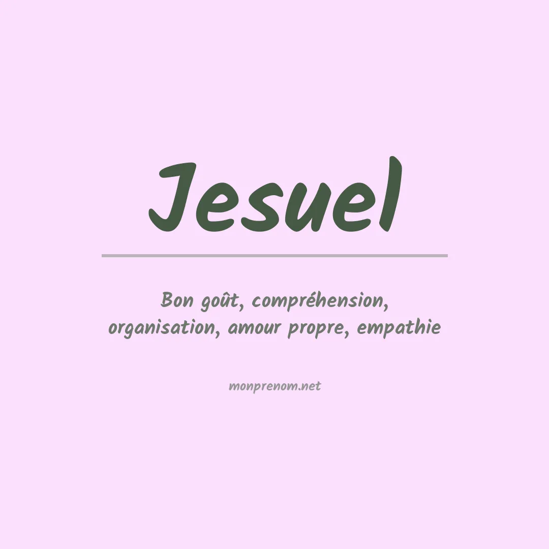 Prénom Jesuel