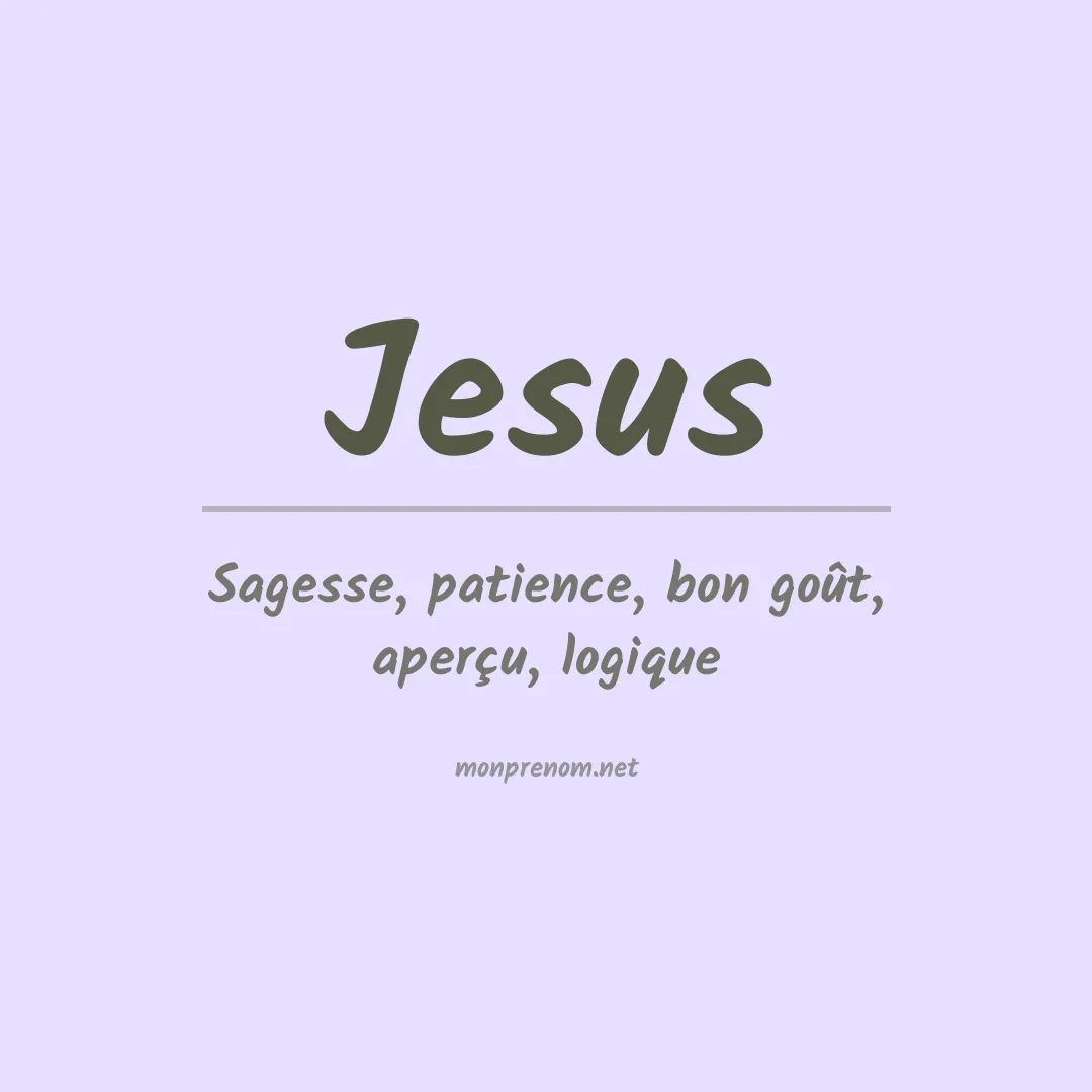 Prénom Jesus